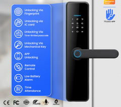 Tuya Smart Lock C91 WiFi Password Fingerprint Electronic Door Lock