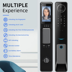 Tuya Smart Lock S61 Smart Lock Fully Automatic 3D Face Recognition App WiFi Smart Fingerprint